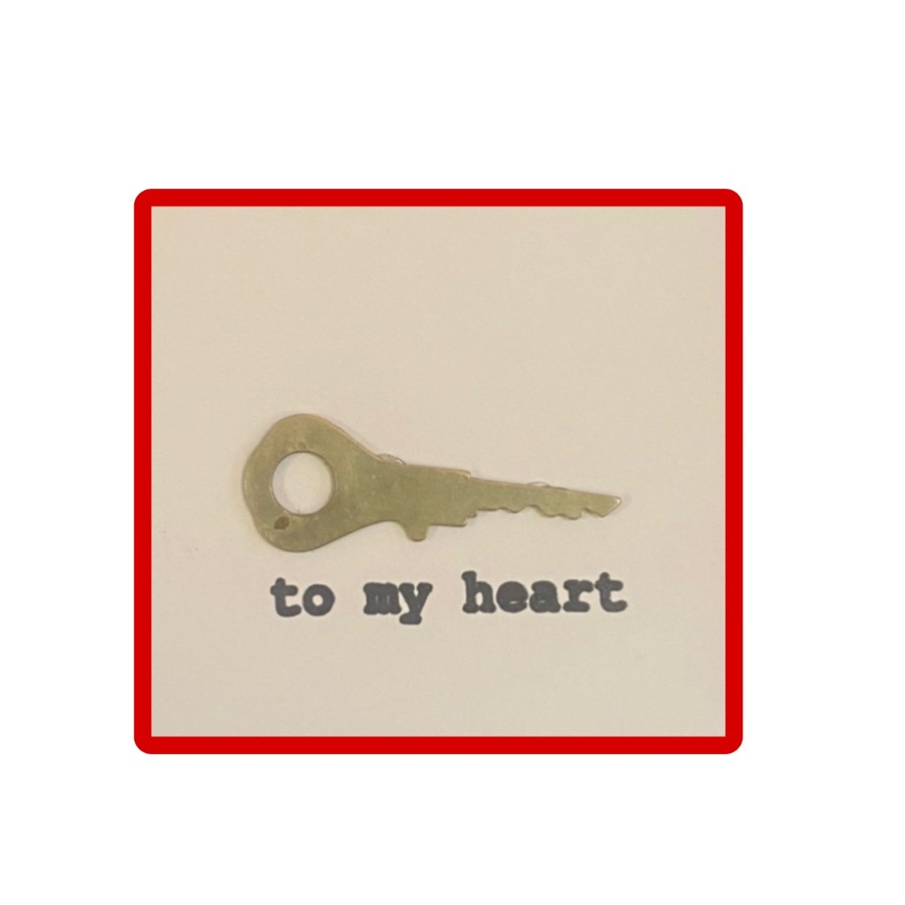 🌹Valentine’s day key to my heart card